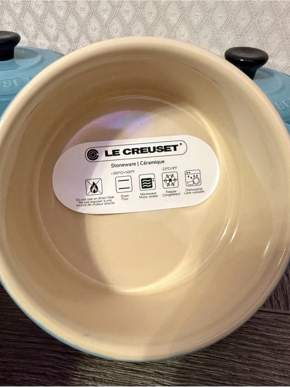 Lot of 4 Le Creuset Mini Rd Caribbean Julienne France Cocotte 4” 10cm oven dish - Picture 4 of 7